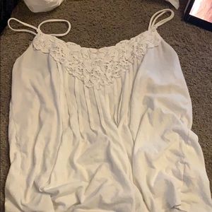 white tank top